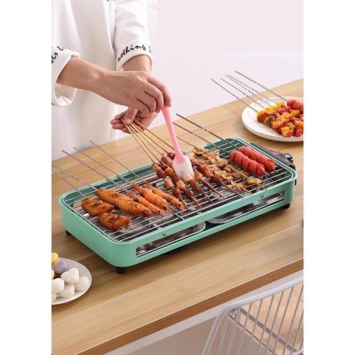 Többfunkciós elektromos grillsütő, 1500W, divatos menta színben