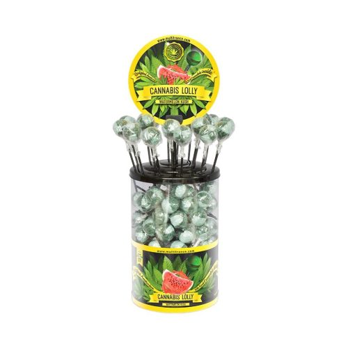 Cannabis Watermelon Kush Lollies – Display Container (100 Lollies)